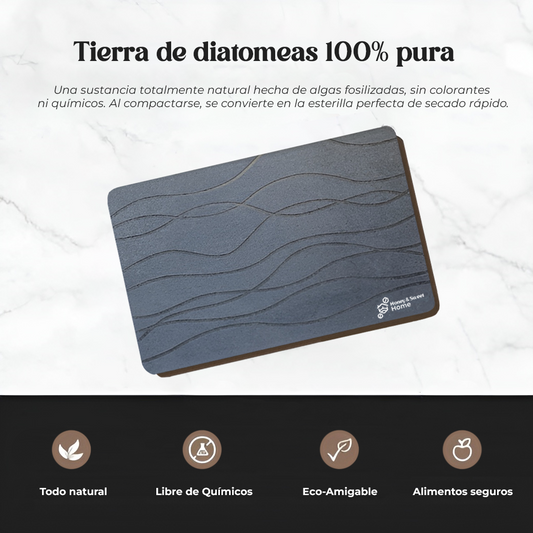 Alfombra de baño de diatomina ultra absorbente