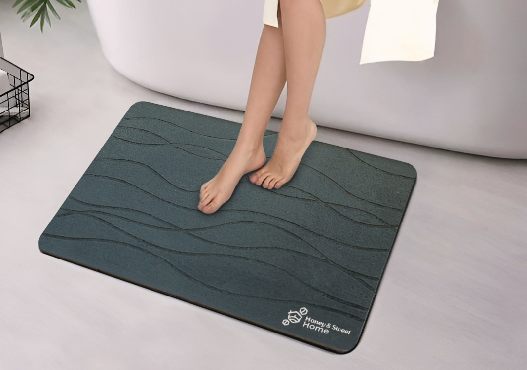 Alfombra de baño de diatomina ultra absorbente