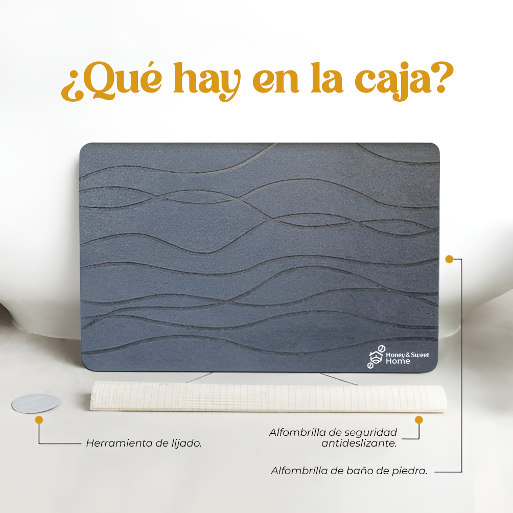 Alfombra de baño de diatomina ultra absorbente